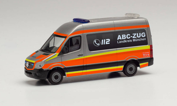 Herpa 096379 - Mercedes-Benz Sprinter `13 Bus HD &quot;ABC-Zug Landkreis München&quot; - 1:87