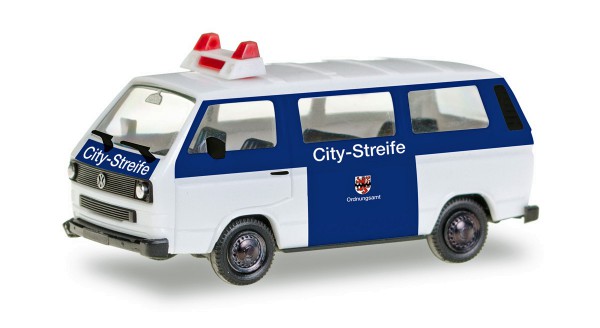 Herpa 093101 - VW T3 Bus &quot;Citystreife Ordnungsamt Leverkusen&quot; - 1:87