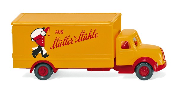Wiking 094905 - Koffer-Lkw (Magirus) &quot;Müller´s Mühle&quot; - 1:160