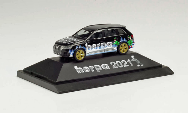 Herpa 102179 - Audi Q7 &quot;Herpa Weihnachts-PKW 2021&quot; - 1:87