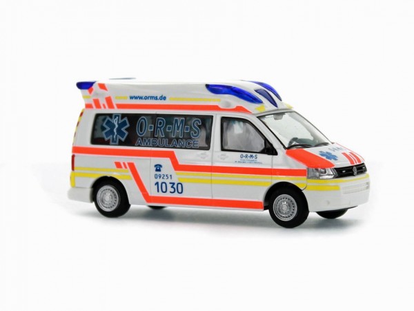 Rietze 51868 - VW T5 Hornis Baltic O-R-M-S Rettungsdienst Münchberg - 1:87