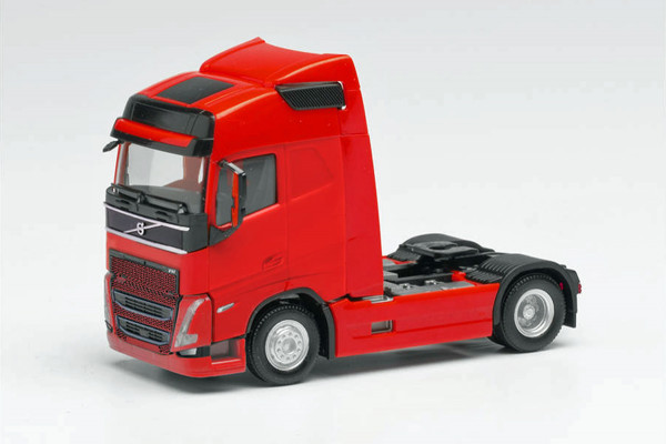 Herpa 313612 - Volvo FH Gl. 2020 Maximale Ausstattung Zugmaschine, rot - 1:87