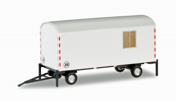 Herpa 076395-002 - Bauwagen kommunal, weiß - 1:87