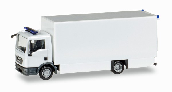 Herpa 013123 - Herpa MiniKit: MAN TGL Koffer-LKW, weiß / unbedruckt - 1:87