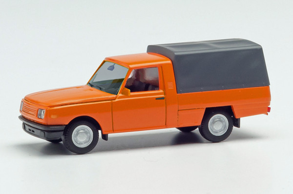 Herpa 420938 - Wartburg 353 Trans 85 mit Plane, orange - 1:87