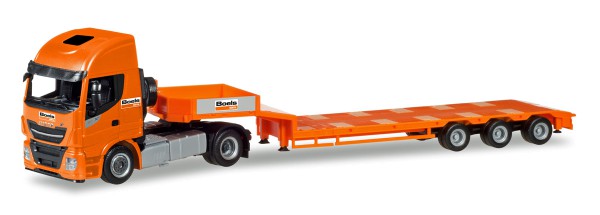 Herpa 309318 - Iveco Stralis XP Tieflade-Sattelzug &quot;Boels Rental&quot; (NL) - 1:87