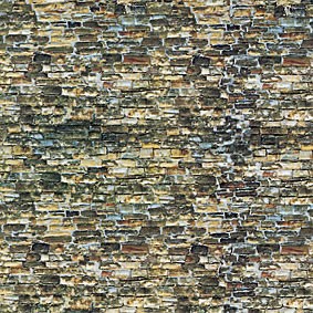 Vollmer 47362 - Mauerplatte Naturstein aus Karton - N - 25 x 12,5 cm, 10 Stück