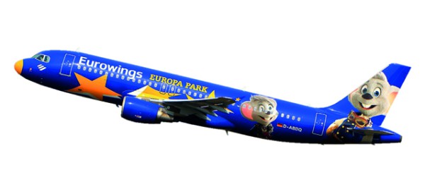 Herpa Wings 611695 - Eurowings Airbus A320 &quot;Europa-Park&quot;- D-ABDQ - 1:200 - Snap-Fit