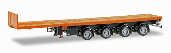 Herpa 076203-007 - Nooteboom Teletrailer vierachsig, verkehrsorange - 1:87