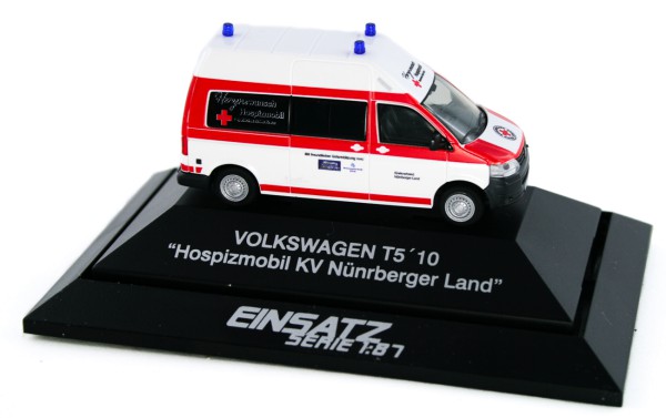 Rietze 53632 - Volkswagen T5 ´10 BRK - Hospizmobil KV Nürnberger Land - 1:87 - Einsatzserie