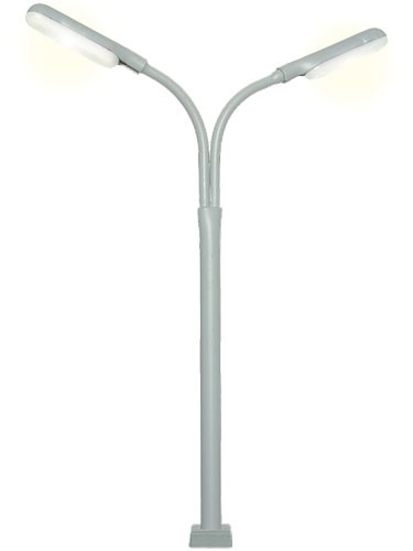 Viessmann 60951 - Peitschenleuchte doppelt, mit LED - H0