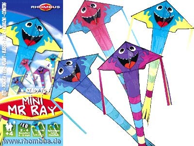 Rhombus Kinderdrachen Mini Mr. Ray - 70 x 140 cm