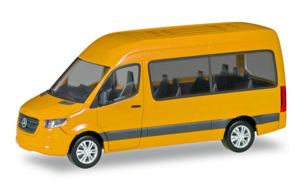 Herpa 093804-002 - Mercedes-Benz Sprinter `18 Bus HD, verkehrsgelb - 1:87