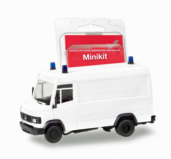 Herpa 013482 - Herpa MiniKit: Mercedes-Benz T2 Kasten, weiß - 1:87