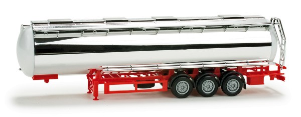 Herpa 076180 - Lebensmittelchromtank-Auflieger, unbedruckt - 1:87