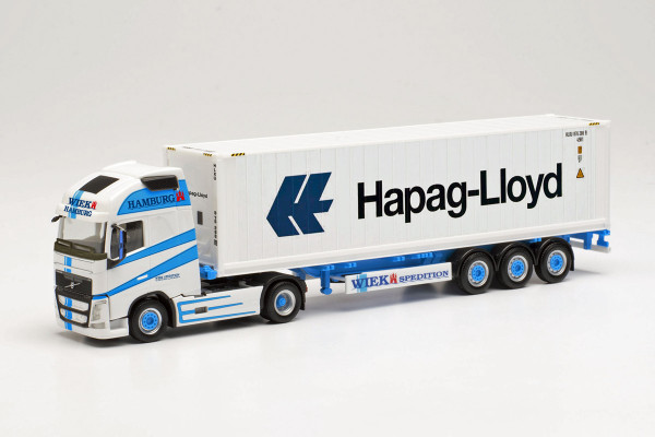 Herpa 314848 - Volvo FH Gl. XL Container-Sattelzug „Wiek / Hapag Lloyd“ - 1:87