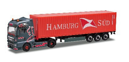 Herpa 944625 - MAN TGX XXL Euro 6c, Spedition Oehlrich mit Hamburg Süd Container - 1:87