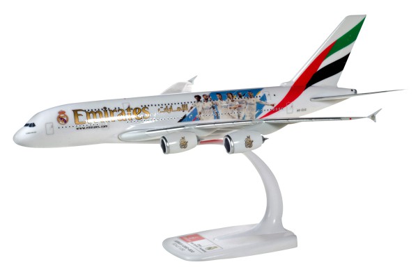 Herpa Wings 612142 - Emirates Airbus A380 &quot;Real Madrid (2018)&quot; - A6-EUG - 1:250 - Snap-Fit