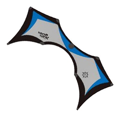 Dropkick 2.0, schwarz/grau/blau - Vierleiner von Elliot (209x81 cm) - R2F