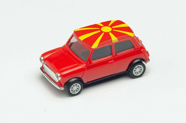 Herpa 420792 - Mini Cooper Europameisterschaft 2021, Nordmazedonien - 1:87