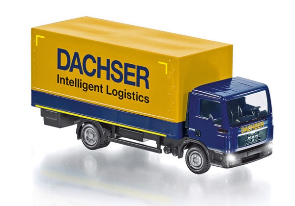 Wiking 077428 - Wiking Control87 - Pritschen-Lkw (MAN TGL) Control87 - &quot;Dachser&quot; - H0