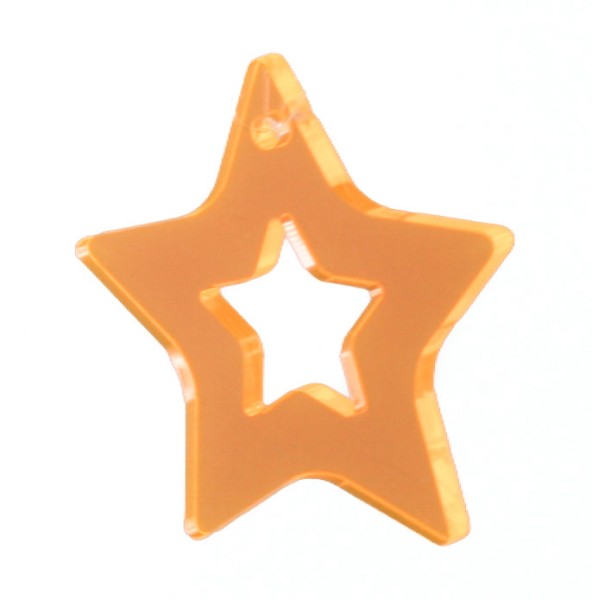 Lichtzauber Zimtstern klein, 10 cm, orange (Elliot 1020722)