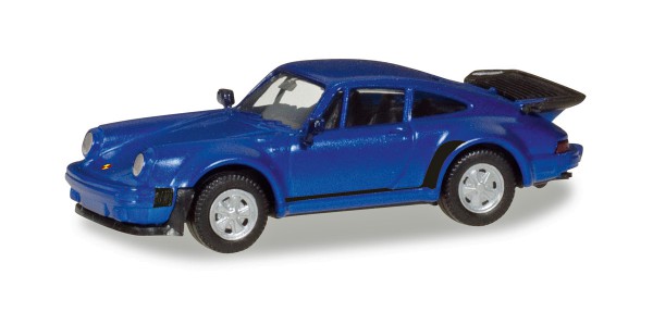 Herpa 030601-002 - Porsche 911 Turbo, blaumetallic - 1:87