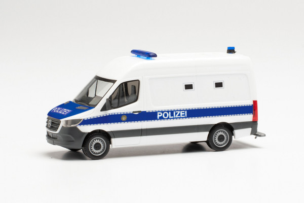 Herpa 096492 - Mercedes-Benz Sprinter ’18 Kasten „Gefangenentransporter Polizei Berlin“ - 1:87