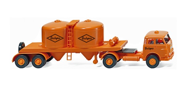 Wiking 053401 - Chemikaliensattelzug (MAN Pausbacke) "Readymix" - 1:87