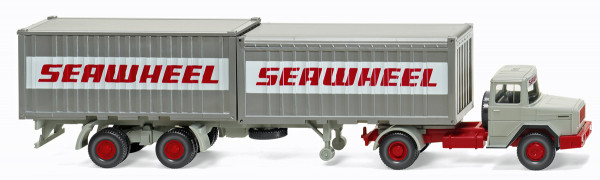 Wiking 052402 - Containersattelzug (Magirus Deutz) &quot;Seawheel&quot; - 1:87