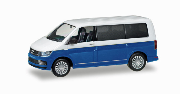 Herpa 038730-002 - VW T6 Multivan Bicolor, weiß/sternlichtblau Metallic - 1:87