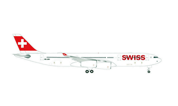 Herpa Wings 524971-001 - Swiss International Air Lines Airbus A340-300 - HB-JMH “Chur” - 1:500
