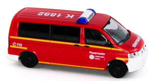 Rietze 51913 - Volkswagen T5, Feuerwehr Uniklinik Köln - 1:87