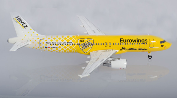 Herpa Wings 559904 - Eurowings Airbus A320 &quot;Hertz 100 Jahre&quot; - D-ABDU - 1:200