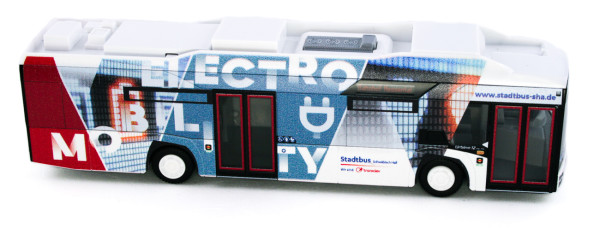 Rietze 73042 - Solaris Urbino 12´14 electric Stadtbus Schwäbisch Hall - 1:87