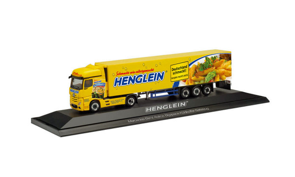 Herpa 122177 - Mercedes-Benz Actros BigSpace ‘18 Kühlkoffer-Sattelzug &quot;Henglein Feinkost&quot; - 1:87