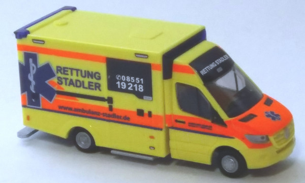 Rietze 76195 - WAS Design-RTW´18 Ambulanz Stadler - 1:87