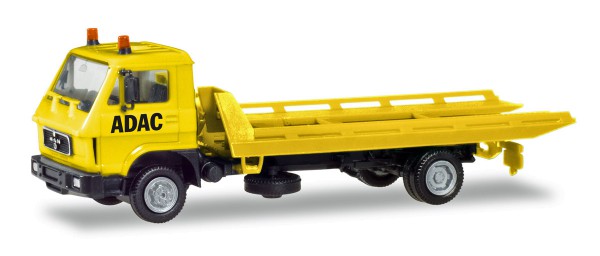 Herpa Basic 094191 - MAN G 90 Plateau-Abschleppfahrzeug &quot;ADAC&quot; - 1:87