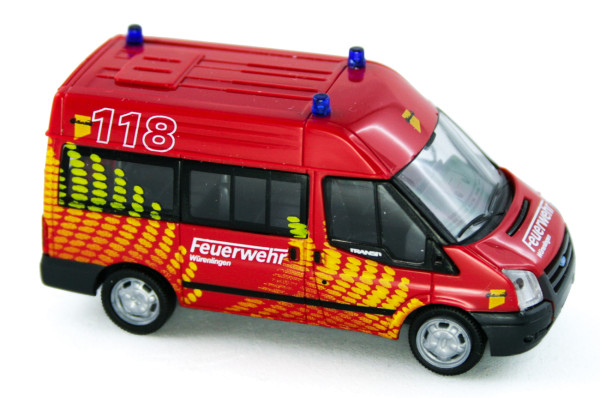 Rietze 52538 - Ford Transit 06 Feuerwehr Würenlingen (CH) - 1:87