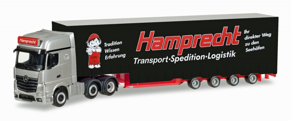 Herpa 308250 - Mercedes-Benz Actros Gigaspace 6x2 Meusburger-Sattelzug "Hamprecht" - 1:87