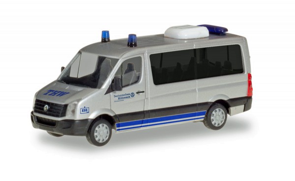 Herpa 094306 - VW Crafter Bus Flachdach &quot;Mannschaftstransportwagen Einsatzstellen-Sicherungs-Systems