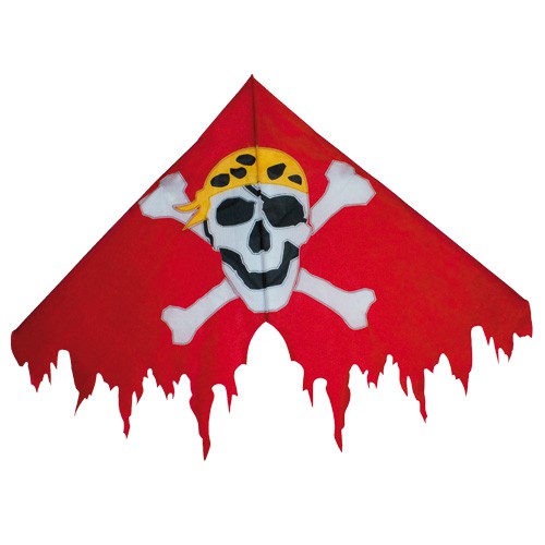 Colours in Motion Kinderdrachen Delta Jolly Roger Red - 135 x 85 cm - R2F