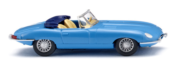 Wiking 081707 - Jaguar E-Type Roadster - blau - 1:87