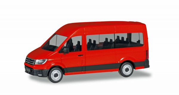Herpa 094252 - VW Crafter Bus Hochdach, rot - 1:87