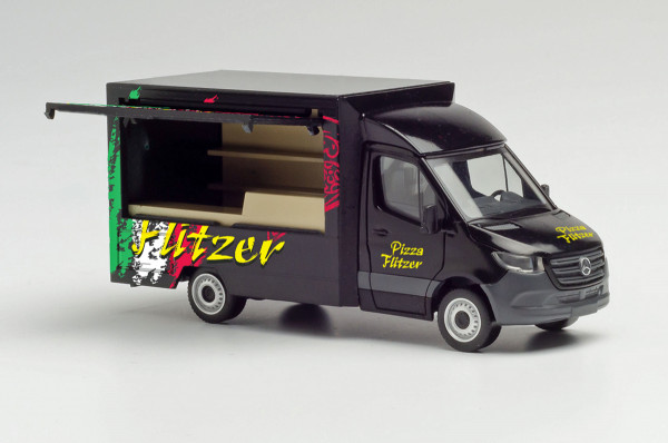 Herpa 095884 - Mercedes-Benz Sprinter 18 Foodtruck "Pizza Flitzer" - 1:87